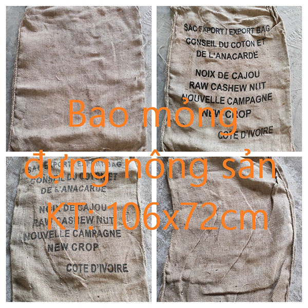 Bao mỏng đựng nông sản 106x72cm