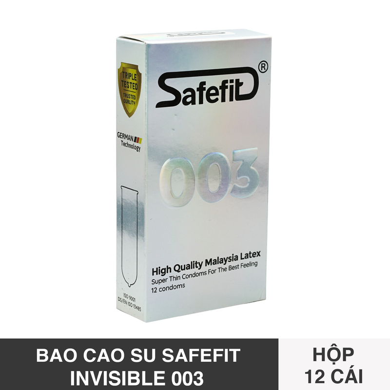 Bao cao su Safefit 003 hộp 12 cái
