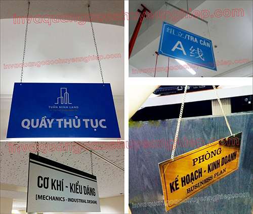 Biển phòng treo thả trần