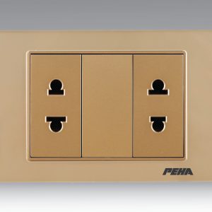 Ổ cắm đôi 2 chấu Peha