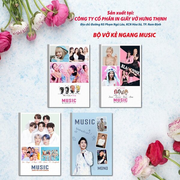 Bộ vở kẻ ngang Music