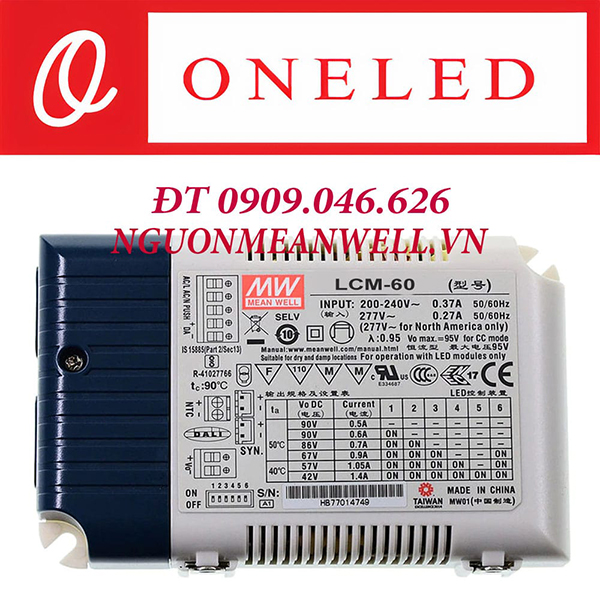 Bộ nguồn Meanwell LCM-60
