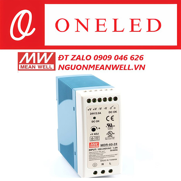 Bộ nguồn Meanwell MDR-60-24