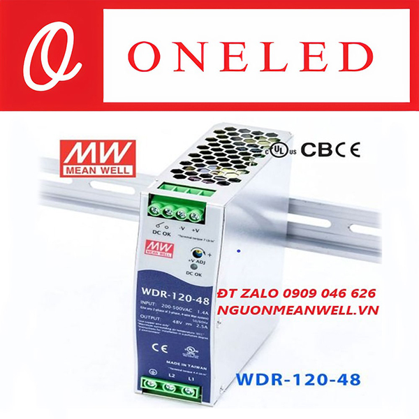 Bộ nguồn Meanwell WDR-120-48