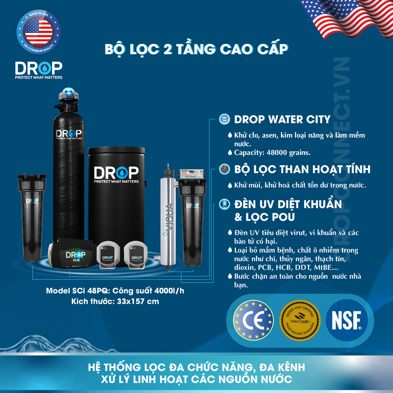 Bộ lọc 2 tầng cao cấp SCi48