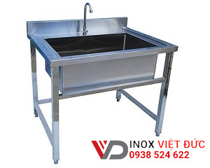 Bồn rửa chén inox 1 ngăn lớn