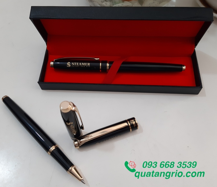 Bút kim loại thương hiệu cá sấu khắc logo Steamer