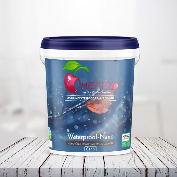 C115 – sơn chống thấm pha xi măng cao cấp Cherry