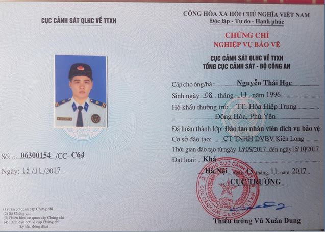 Chứng chỉ đào tạo