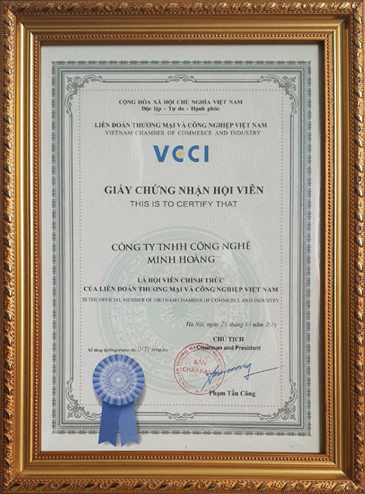 Chứng nhận hội viên VCCI