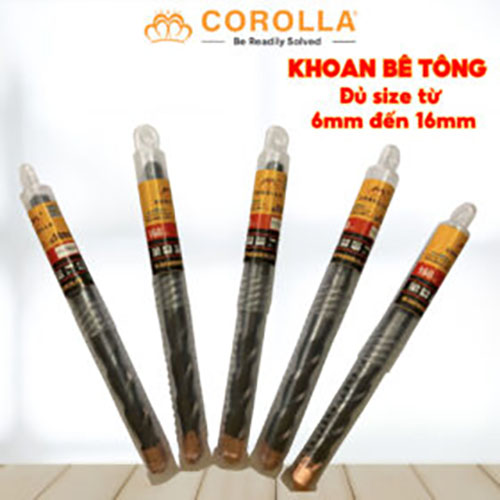 Khoan bê tông COROLLA6mm đến 16mm