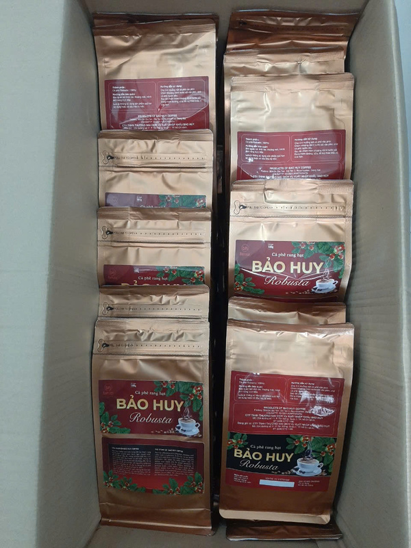 Cà phê rang hạt Robusta