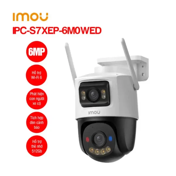 Camera Wifi ngoài trời 6MP iMOU Cruiser Dual 2 Pro IPC-S7XEP-6M0WED