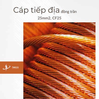 Cáp đồng trần tiếp địa 25mm2, CF25