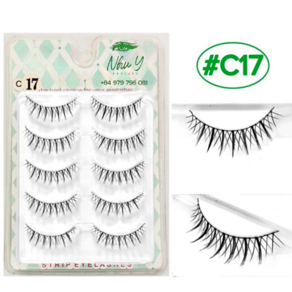 Cặp lông mi giả đan chéo Black Veined #C17