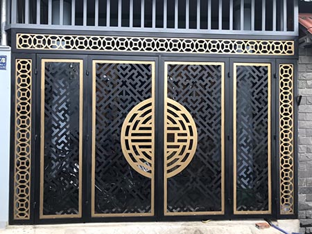 Cắt CNC hoa văn cửa cổng