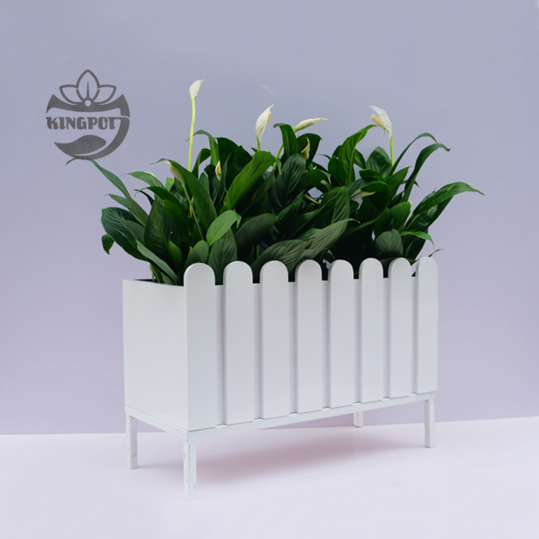 Chậu Composite hàng rào trắng