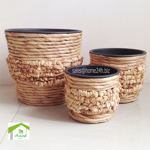 Chậu lục bình đan