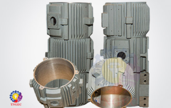 Thân động cơ và các phụ kiện động cơ điện