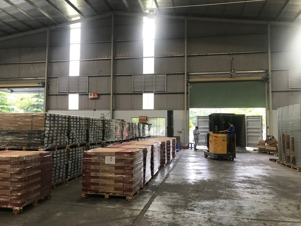 Khu vực lên container
