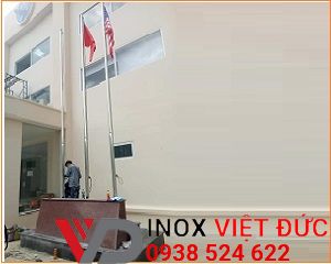 Cột cờ inox ngoài trời cao 9m