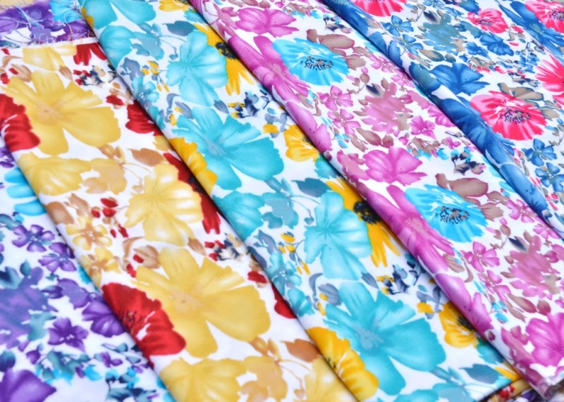 Vải Cotton in hoa