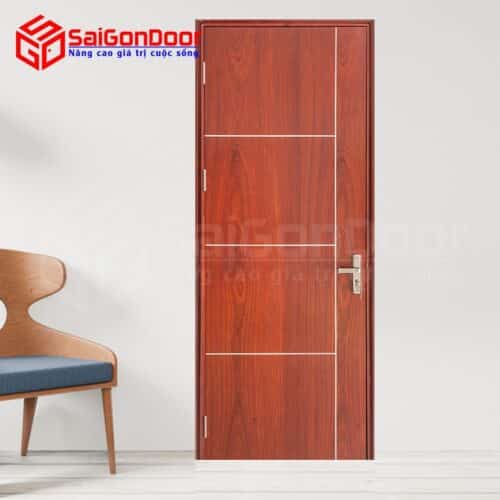 Cửa gỗ chống cháy GCC-MDF Veneer P1R4 Căm xe