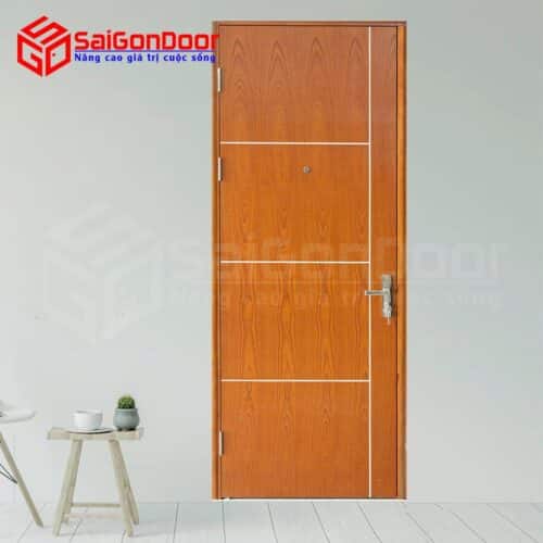 Cửa gỗ chống cháy GCC-MDF Veneer P1R5 Xoan đào