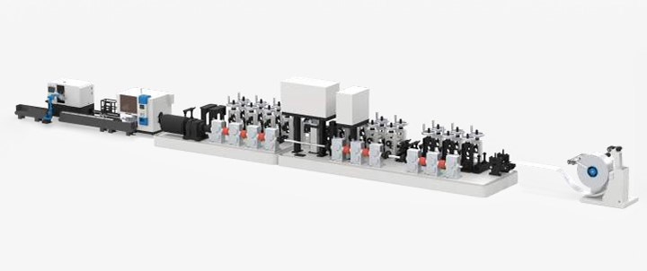 Dây chuyền sản xuất ống cắt và hàn laser