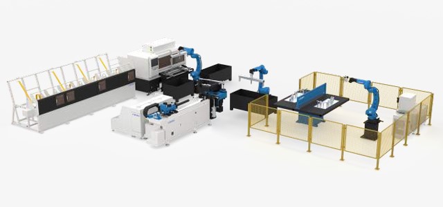 Dây chuyền sản xuất cắt uốn tự động