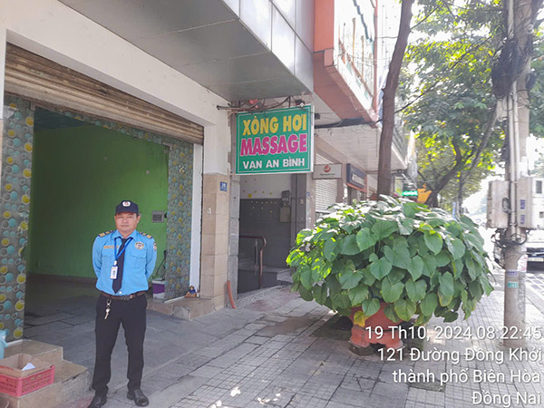 Bảo vệ trung tâm massage xông hơi