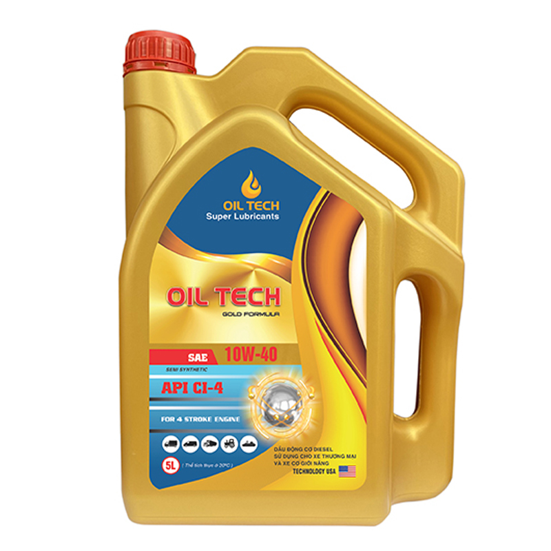 Dầu động cơ Diesel Oil Tech Gold Formula 10W40 API CI