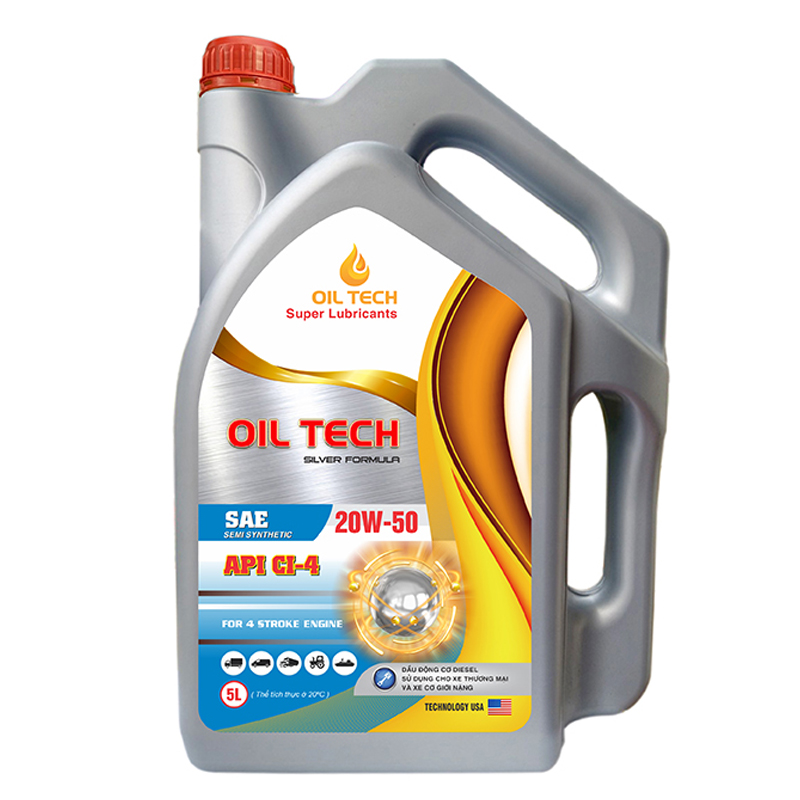 Dầu động cơ Diesel Oil Tech Silver Formula 20W50 Cl