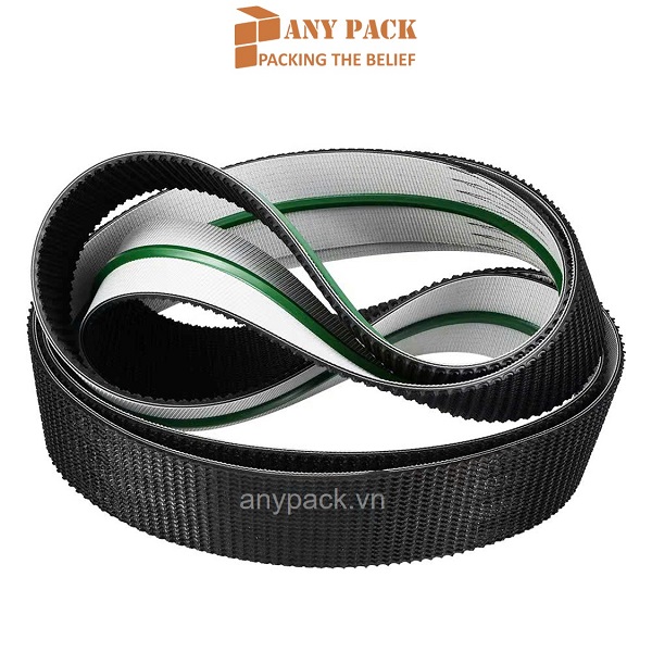 Dây belt băng tải PVC nhám máy dán thùng carton