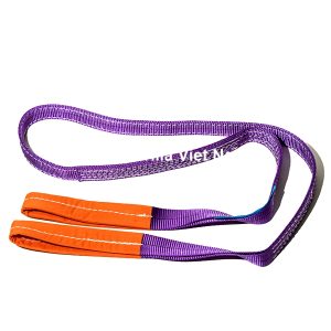 Dây cáp vải cẩu hàng 1 tấn - May 2 lớp