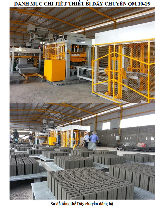 Dây chuyền sản xuất gạch 4 lỗ