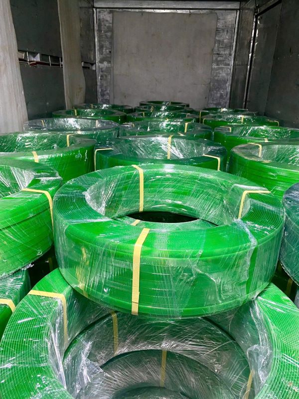 Dây đai nhựa màu xanh lá cây