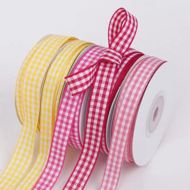 Dây ruy băng Gingham