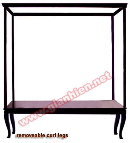 Display Case W Curl Legs