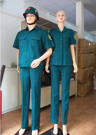 Quần áo dân quân tự vệ nam - tay ngắn mùa hè
