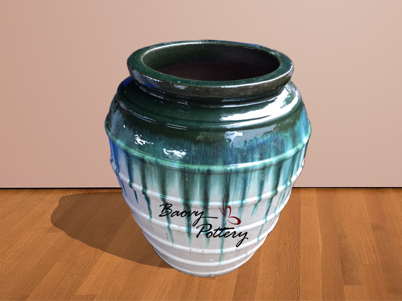 Chậu gốm sơn nhỏ giọt