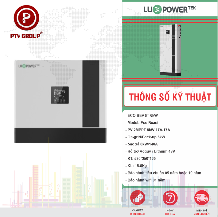 Biến Tần Luxpower ECO BEAST 6kW