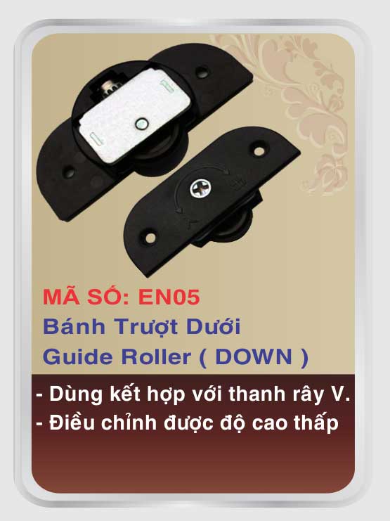 Bánh trượt dưới