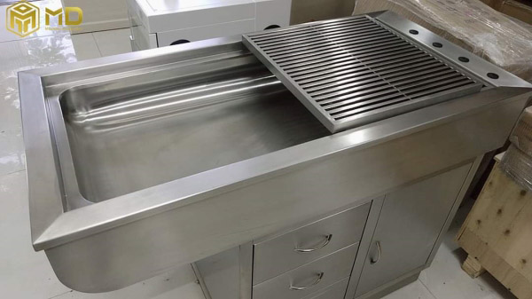 Gia công bồn inox