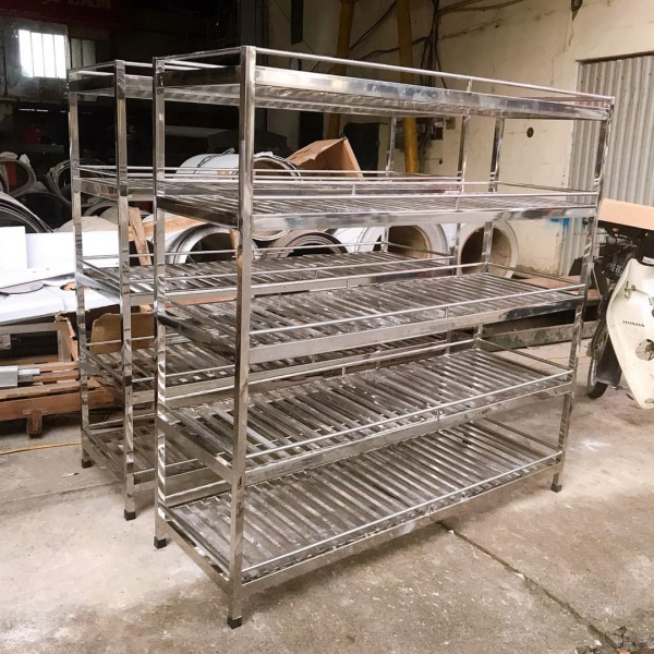 Gia công kệ inox