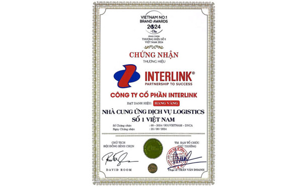 Giải thưởng nhà cung cấp dịch vụ logistic số 1 Việt Nam