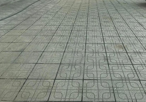 Gạch terrazo xám vuông
