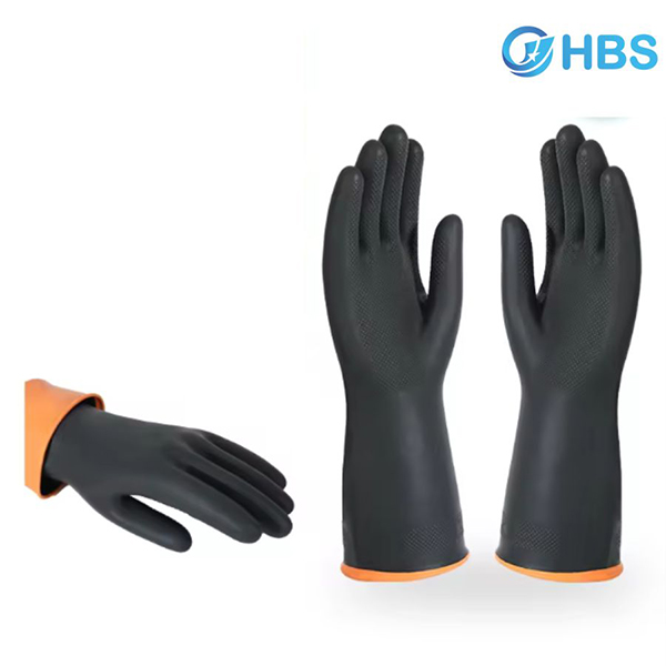 Găng tay cao su công nghiệp nặng Guantes kháng chất hóa chất