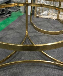 Gia công chân bàn trà inox mạ vàng