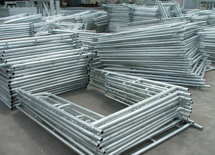 Giàn giáo H mạ kẽm, bộ 2 khung + 2 chéo